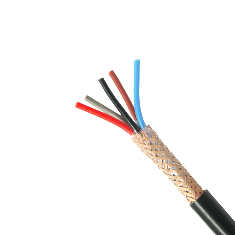 KVVP Flame Retardant Control Cable braid shielded PVC/XLPE/XLPO 4-37 Copper  MultiCore Computer Steel Strip Low Voltage 4*1.5