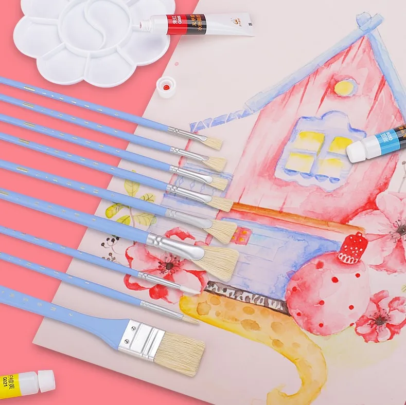 Цветная кисть для гуаши