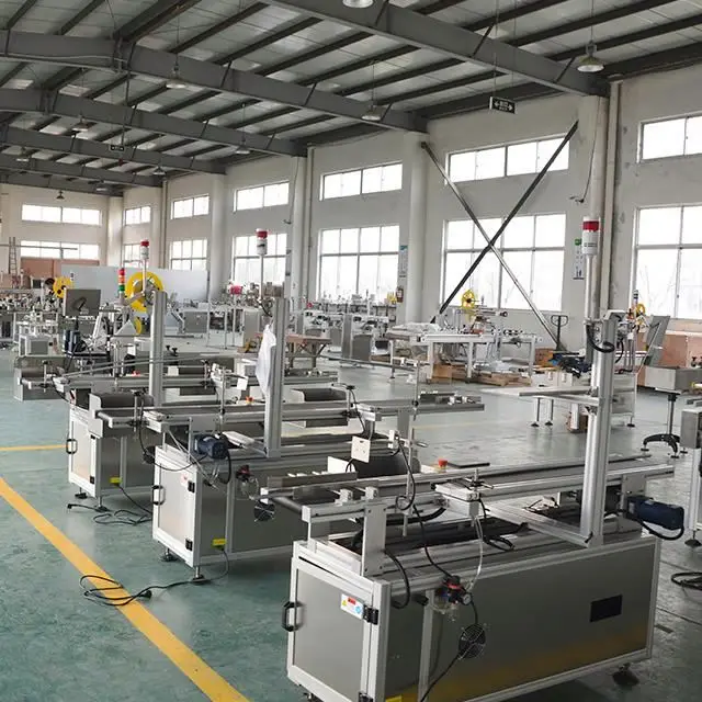 automatic bottle placing fermented bean curd bottle receiving are completed labeling machine