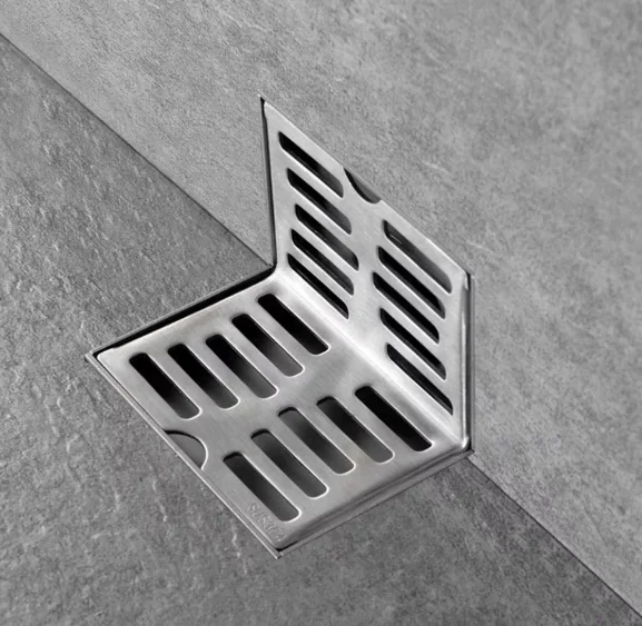 L Shape Stainless Steel Linear Shower Special Right Angle Structure