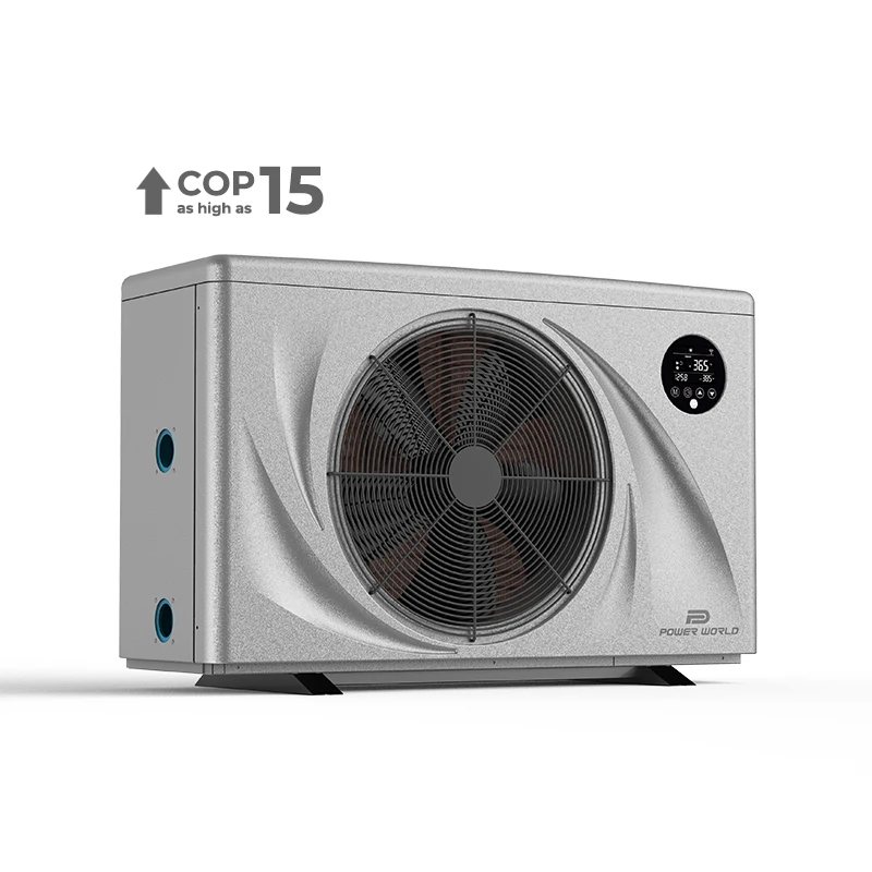 Power World Quiet Pro Series R32 Wifi Control 100m3 Swimming Pool Heater Inverter Heat Pump for Sale
