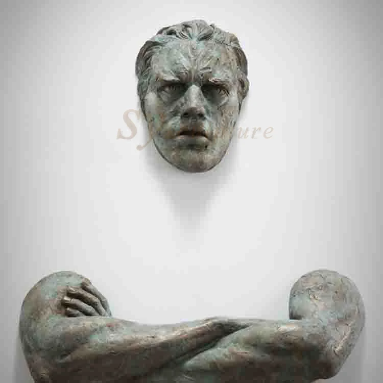 Hot Sale Large Bronze Horse Sculpture Manufacture Life Size Antique Brass Wall Sculpture
