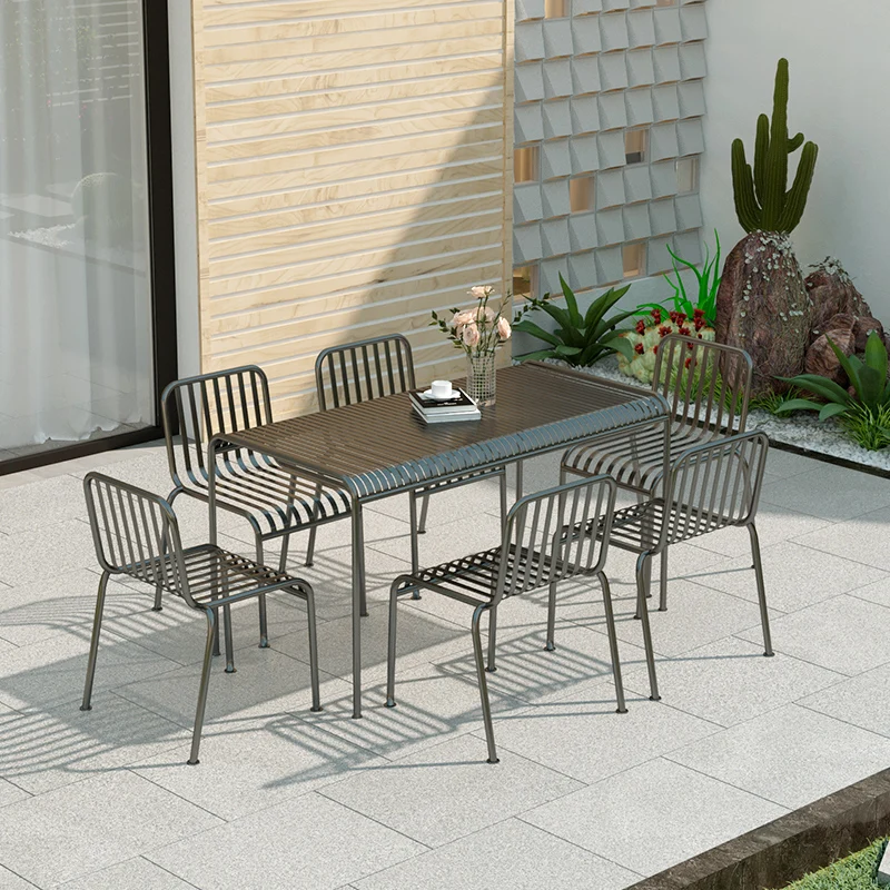 Leisure Balcony Outdoor Tables & Chair Set Garden Restaurant Dining