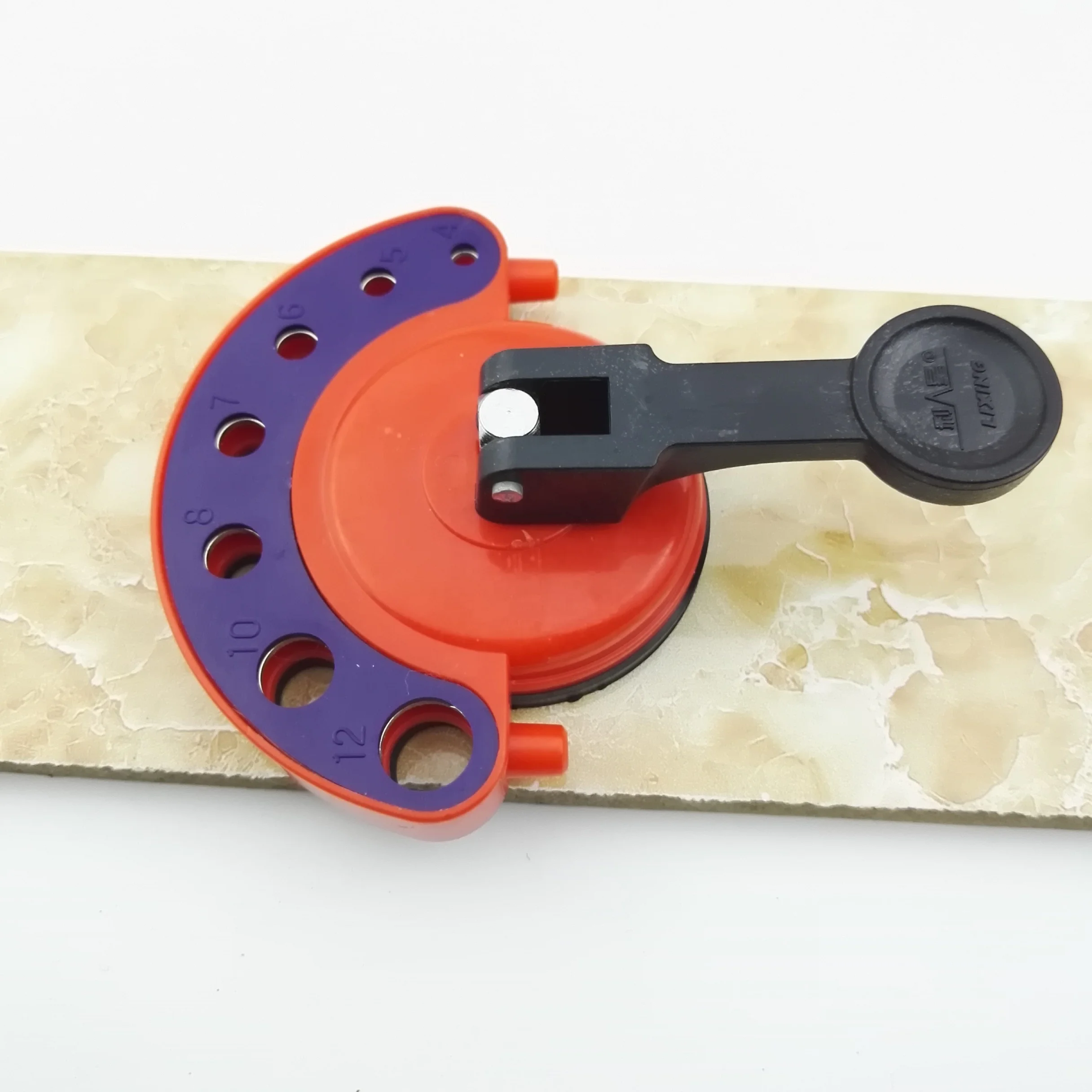 Industrial Level Tile Hole Locator – Adjustable 4-83mm Cup Guide With Large Suction Cup For Glass & Ceramic Tiles