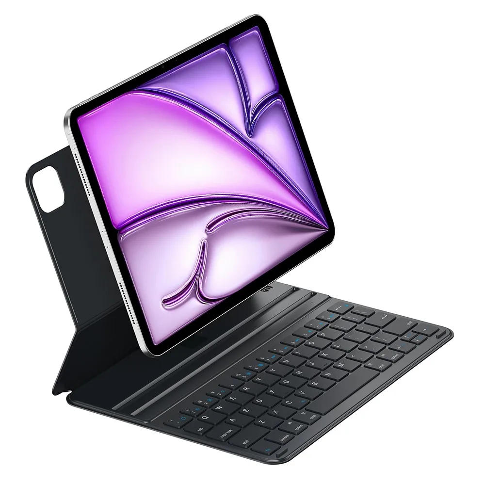 2024 129 inch   slim protective folio cover with backlit keys in grey-2