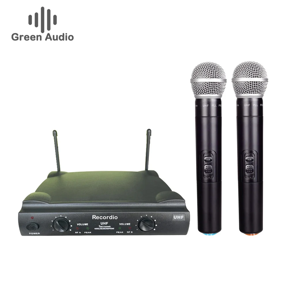 GAW-U200ワイヤレスマイクシステムハンドヘルドマイク2チャンネル