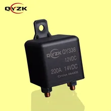Start Relay 200A Coil 12V 24V 2.4W SPST-NO Automotive Heavy Duty High Current Automobile Starter Power Auto Car Starting Relay