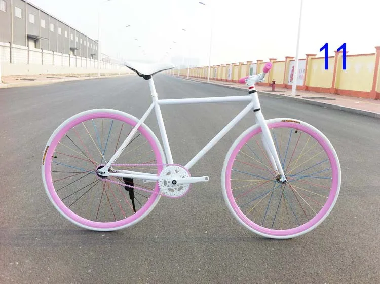 Cheap Classic Complete Frameset Fixed Gear Bikes Celt Integrated Wheelset Fixie Rear Wheel Bicycle Fixie Gear Bike