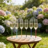 Clear Glass&Multicolored Stem