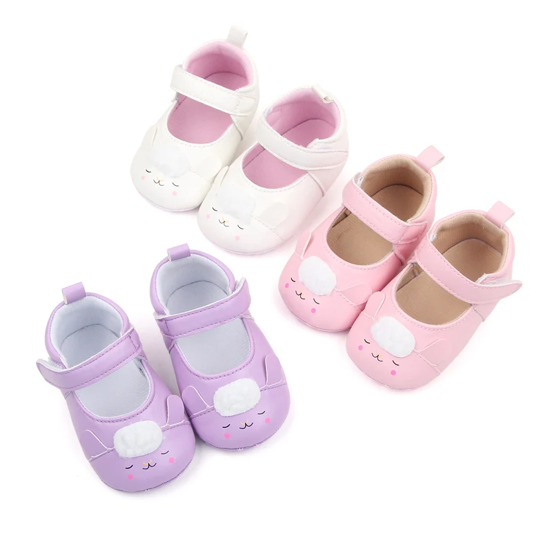 Spring and Autumn Cute Cartoon Animal  Baby Soft Soled Princess Walking Shoes