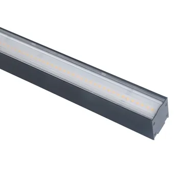 Direct and indirect lighting system for linear led module suspended in aluminium profile customized led linear shop office light