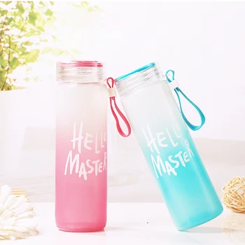 Colorful Glass Sparkling Water Bottle for Parties & Outdoor Activity