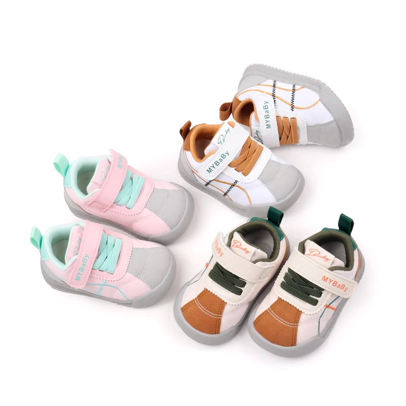 High Quality Unisex Casual Sneakers Toddlers Kids Spring Autumn Light Breathable Rubber Cotton EVA Insole Cotton Fabric Outsole