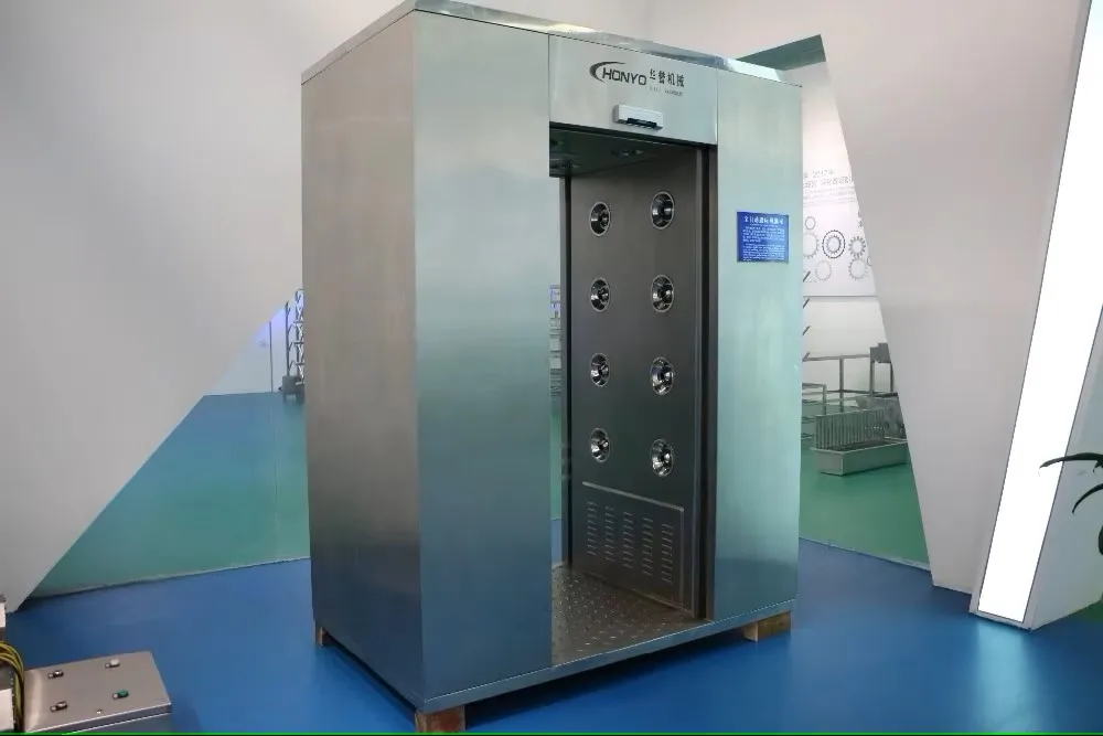 Modular air shower cleanroom applications for pork and slaughterhouses