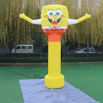 Cartoon Inflatable Air Dancer Factory Custom Flower Clown Air Tube Spongebob Super Mario Wave Dancer for Store Promotion