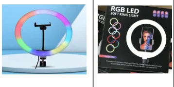  Поставка от производителя кольцевой светильник RGB 45 см полноцветный светодиодный для макияжа 18 дюймов видео на