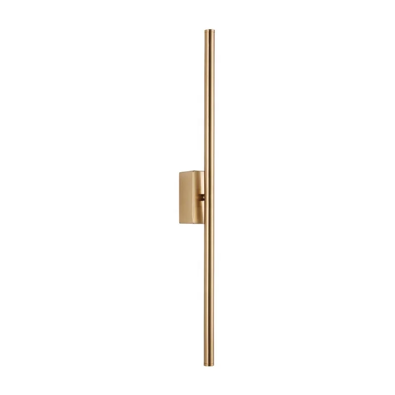 Modern Simple Linear Tube LED Wall Lamp up Down Background Opposite Wall Light LED Bedside Foyer Corridor Black Gold LED Sconce