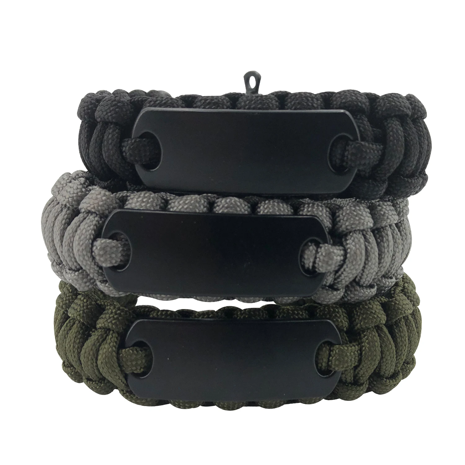 Custom Color Survival Paracord Bracelet Custom logo Charm Bracelet with Adjustable Buckle