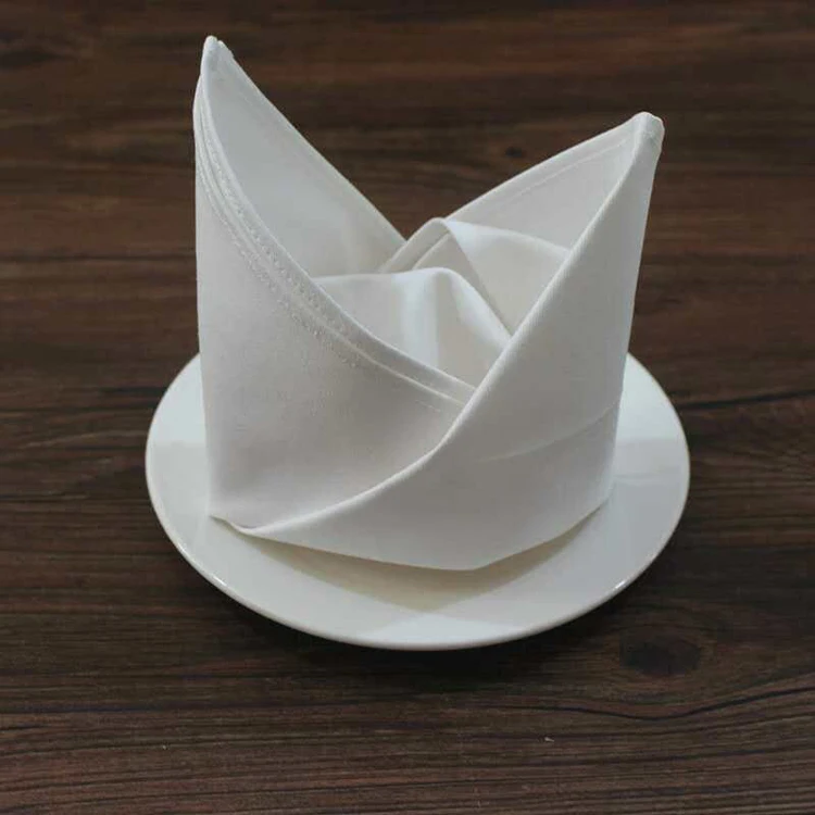 High Quality Color Satin Band Soft Printed Jacquard Fabric Thanksgiving Dinner Napkins Cloth Table