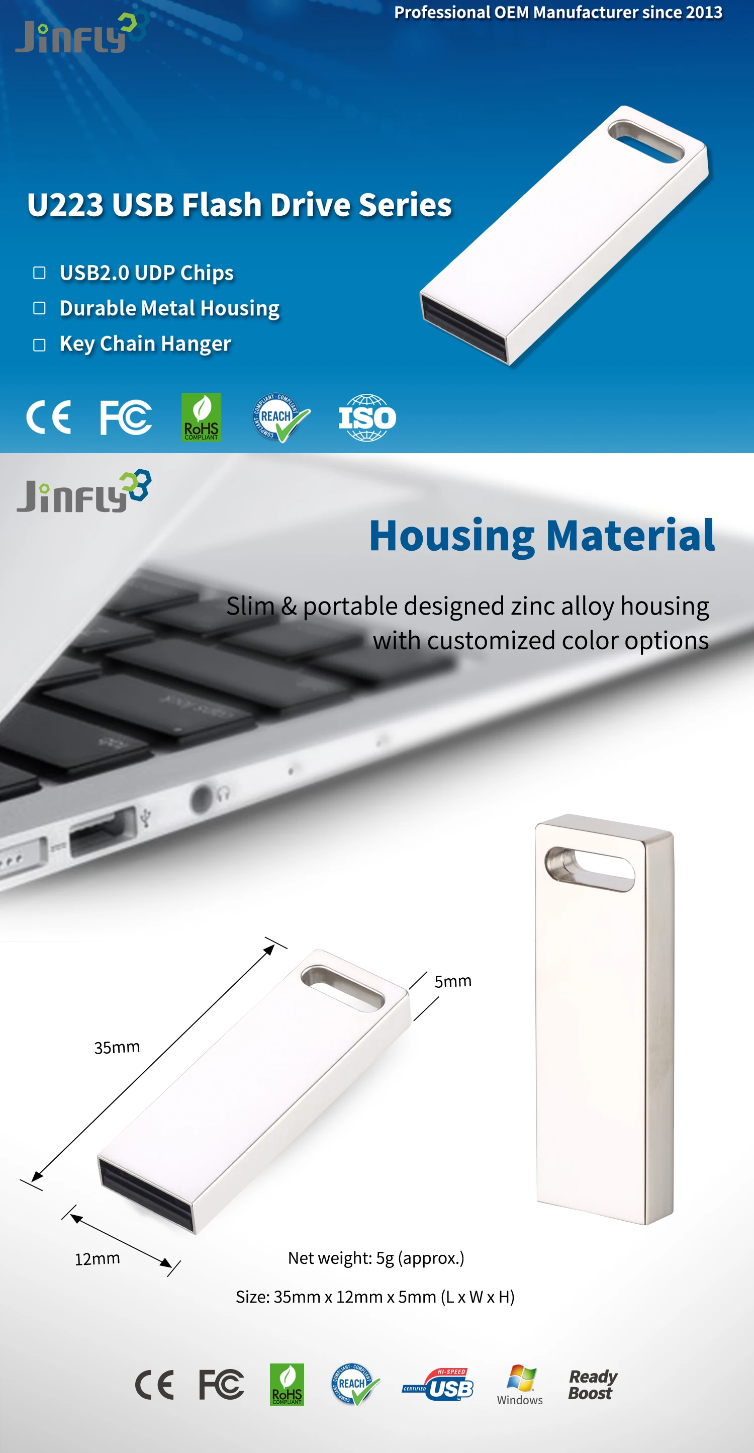 JINFLY Factory Direct USB Flash Drive 2.0 Memory Stick Pen Drive 512MB-512GB Capacity Wholesale USB Flash Drives New