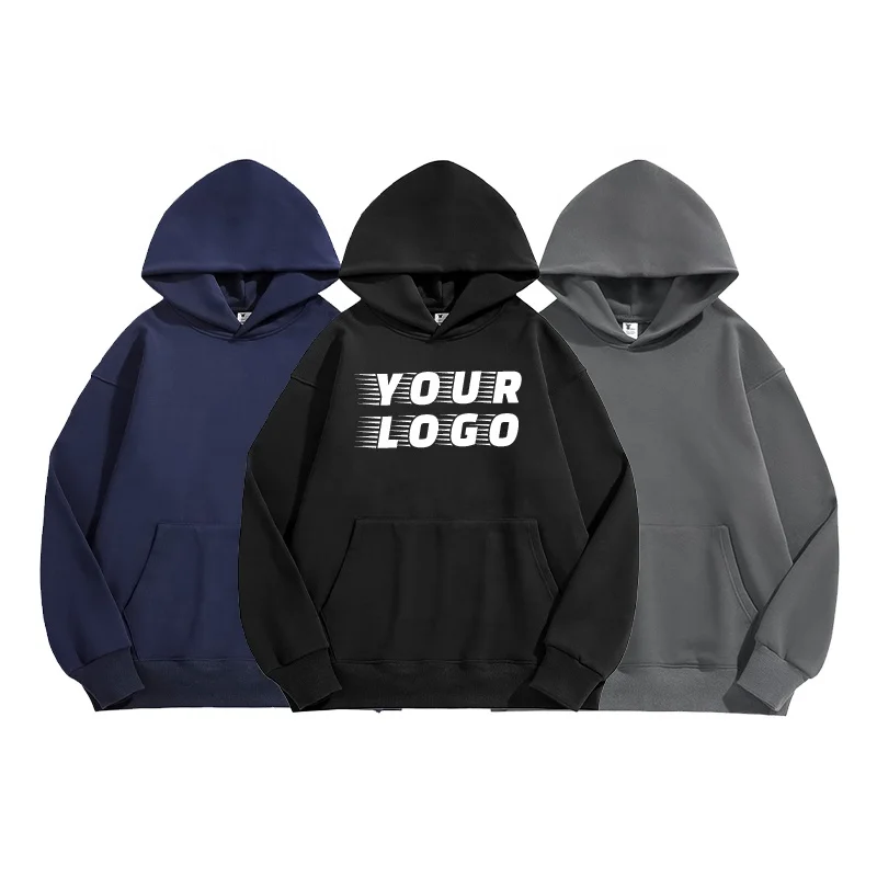 High Quality Cotton Hoodie Heavyweight 550gsm No String Hoodies Polar