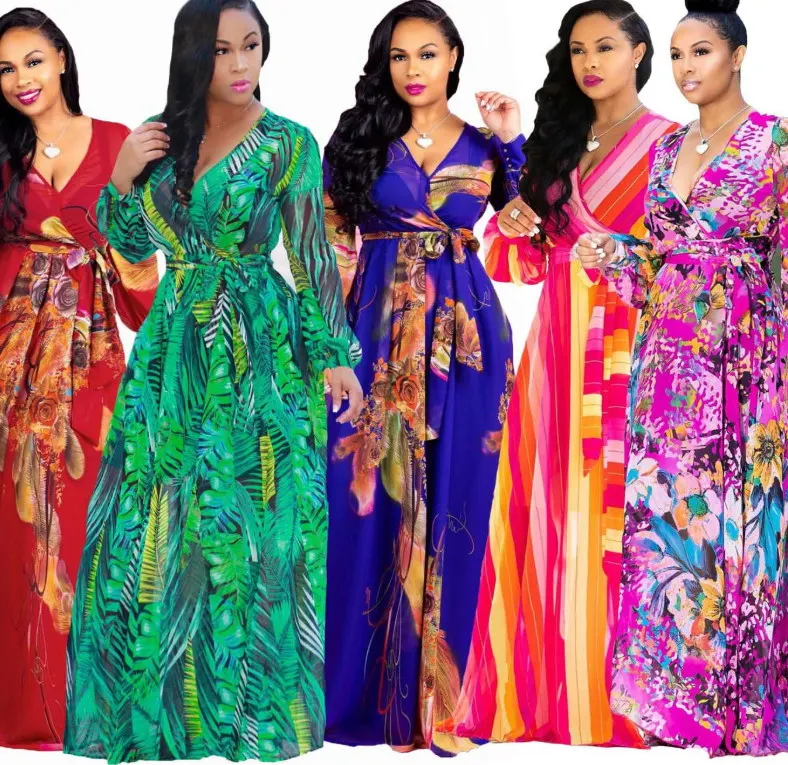 long sleeve chiffon dress plus size