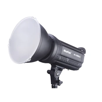 HC-1000SA NiceFoto 100W Bi-color 3200-6500K   LED Video Light Bowens Mount AC&DC Power Supply detail image