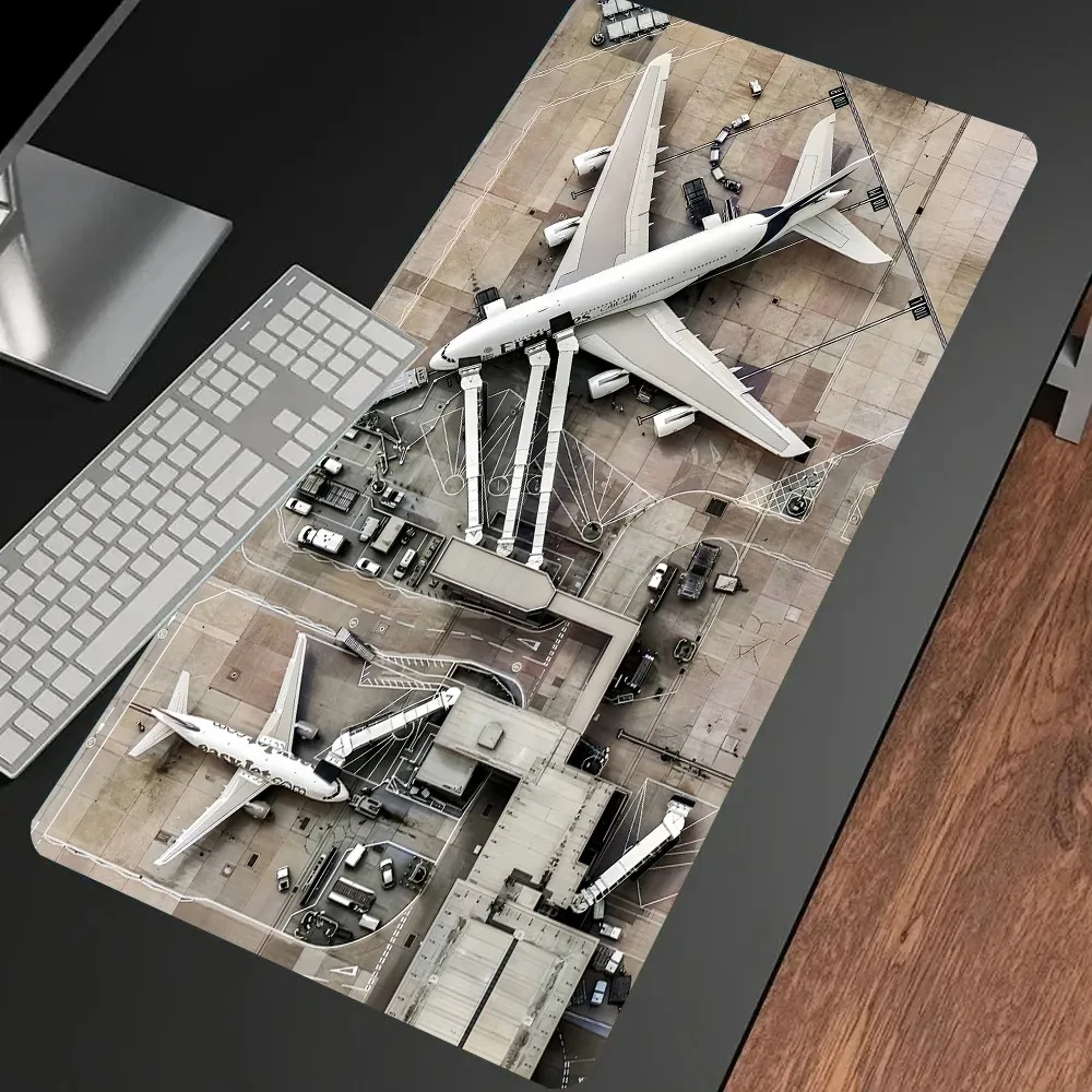 Airplane Components Retro Stylish Cool PC Gaming Mouse Pads Gamer Mats Teclado Pad Mat L aperçu 7