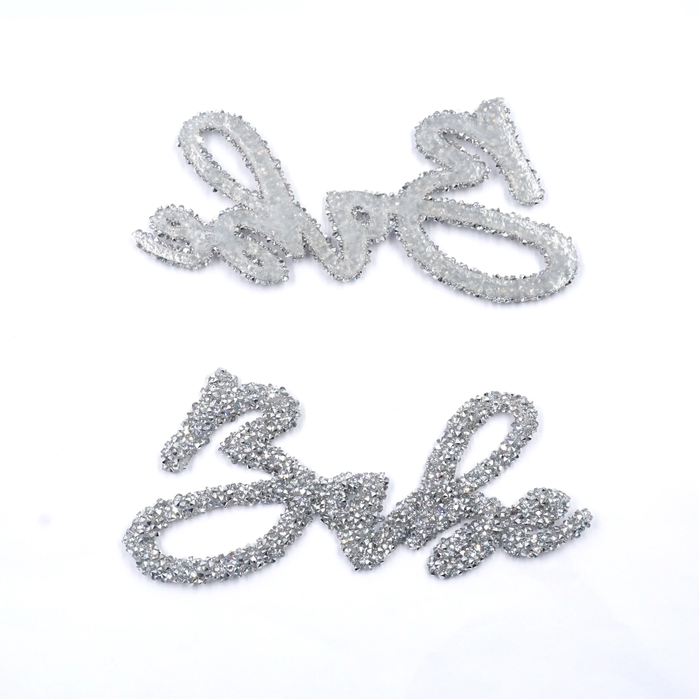 Luxury quality bling star custom iron on patches yellow adhesive sequins rhinestone star patches