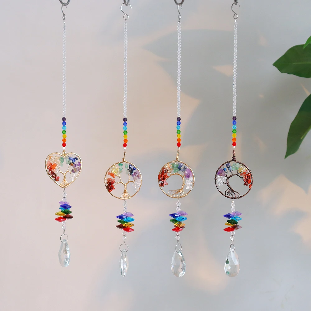 Crystal Suncatchers Tree Of Life Wedding Decoration Healing Crystals