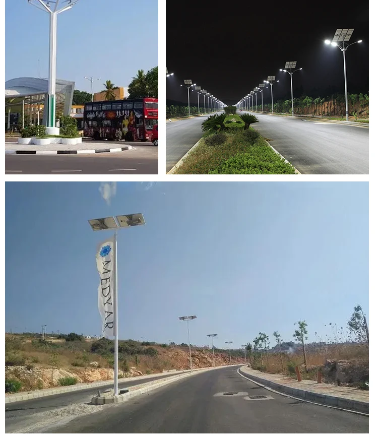 MingYe 100W Outdoor Wall Lamp All-in-One Solar LED Street Light for Commercial Park Garden with IP65