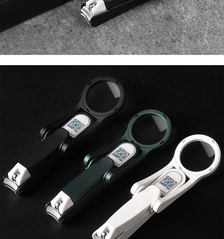 Stainless Steel Magnifying Glass for the Elderly Special Anti-splash Special Thick Hard Nail Clippers Special Thick Hard Nails