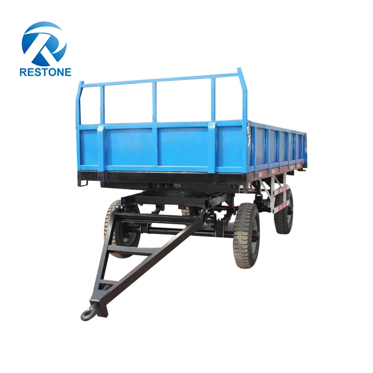 3 Tons 2 Wheel Tractor Dump Trailer Three Way Tipping