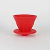 Portavasos de filtro rojo de silicona