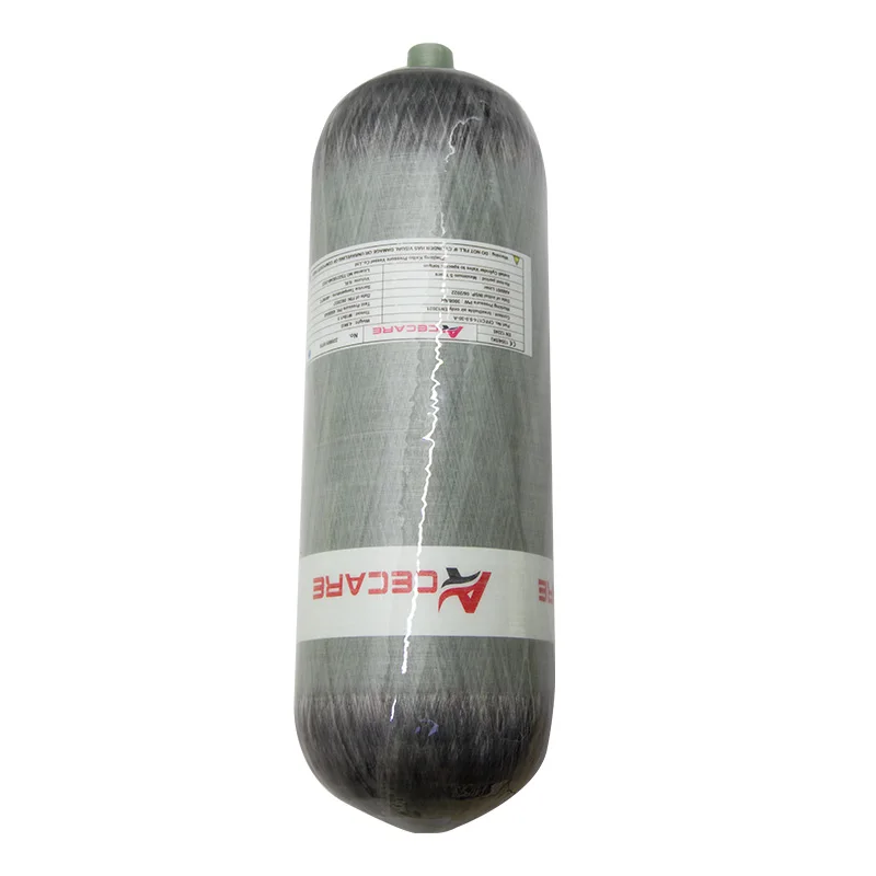 Acecare Réservoir en fibre de carbone 6,8 L/416 Cu.in. 4500 psi PCP Réservoir à air comprimé pour carabine à air comprimé et paintball M18 x 1,5 MFR 2022 certifié DOT