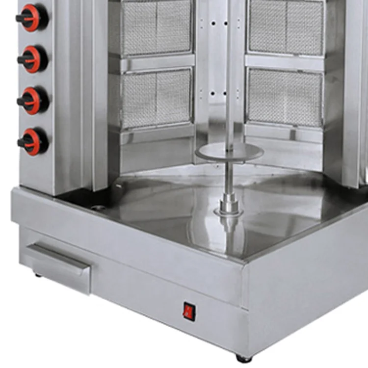 Лидер продаж 2022, Коммерческая мода, крутой полностью автоматический роторный газовый Многофункциональный Doner Kebab для ресторана