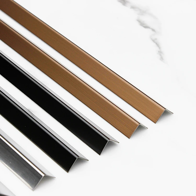 Factory Price Gold Tile Edge Trim After Tiling Border Stainless Steel Round Edge Tile Trim