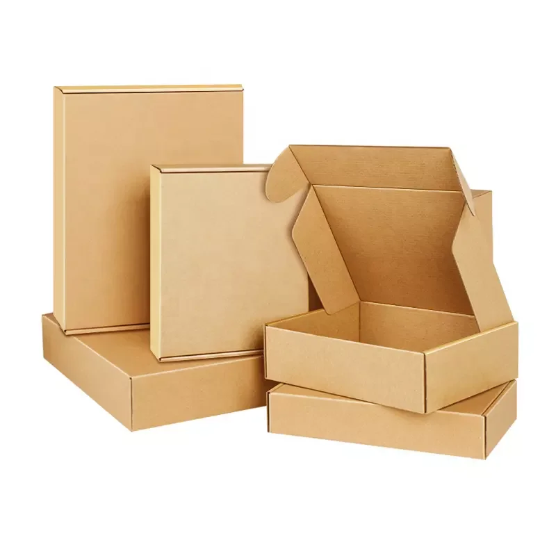 Customized Brown Cardboard Shipping Boxes for Wrapping Giving Presents ...