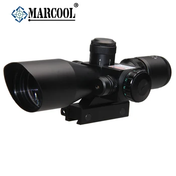 2.5-10X40 Infrared night vision riflescope,riflescope for hunting, Laser red dot weapon sight scope