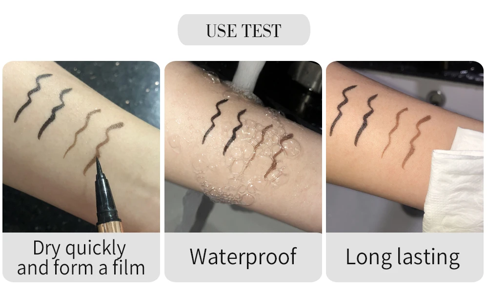 Menow Popular Water Activated Eyeliner Pallet Vegan Oil Free Liquid