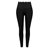 Dark black trousers (with lace trim)
