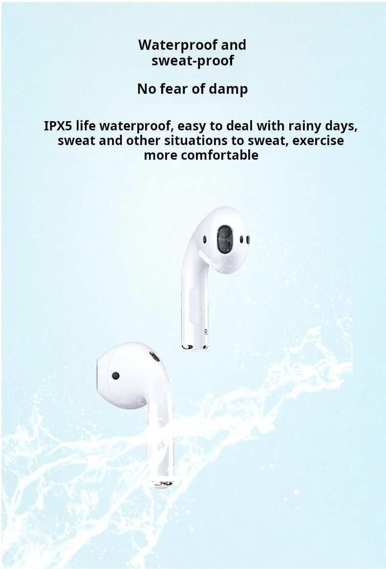 Private In-ear Wireless Headset Open Cover Automatic Matching Noise Reduction Sports Tws Stereo Bluetooth Earphone