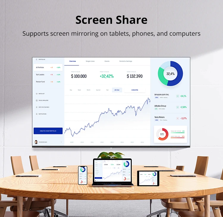 2024 Science Education Equipment Teaching All-in-one Smart Whiteboard Electronic Teaching Board Children's Blackboard