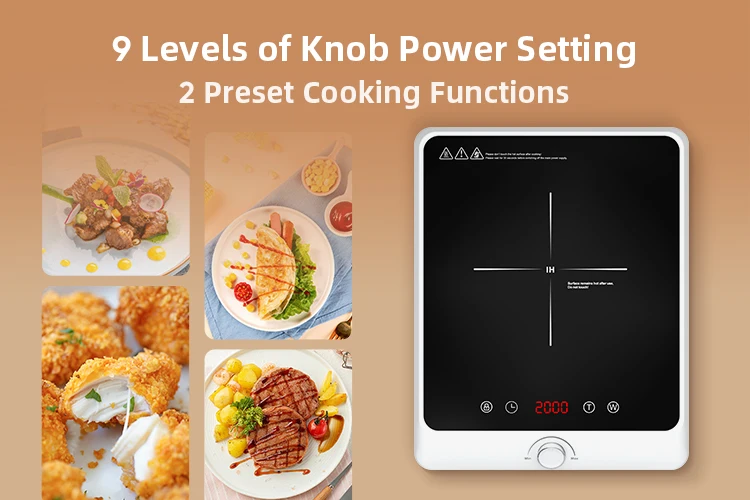 2000w Touch Panel Induction Cooktop for Home Electric Stove