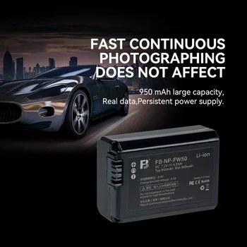 FB Rechargeable Digital Battery 950mAh Np-fw50 for sony Camera A6000 A6500 A6300 A7 A7II A7RS A7S A7R A5100 detail image