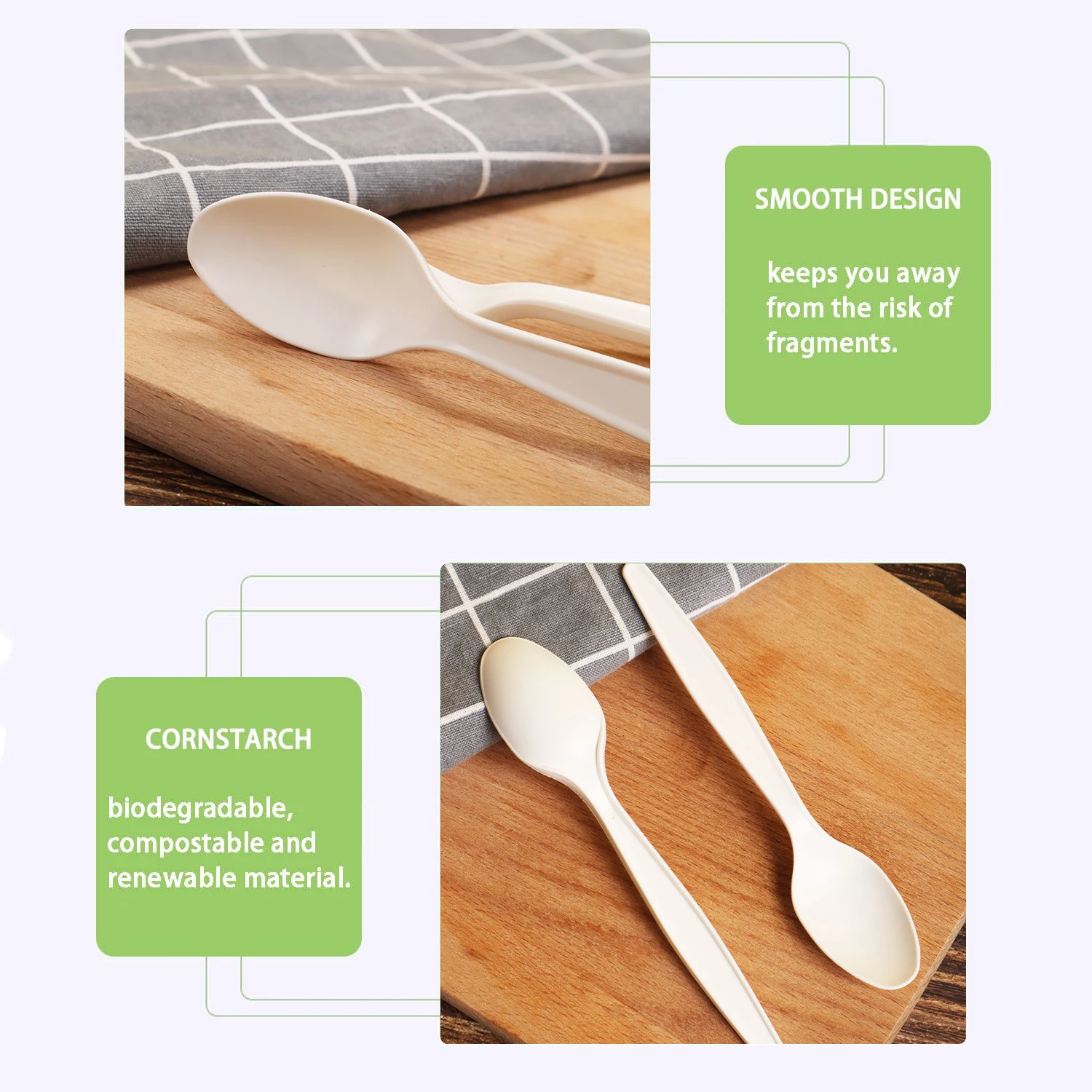 Wholesale Price for Eco-Friendly Cornstarch Cutlery Set