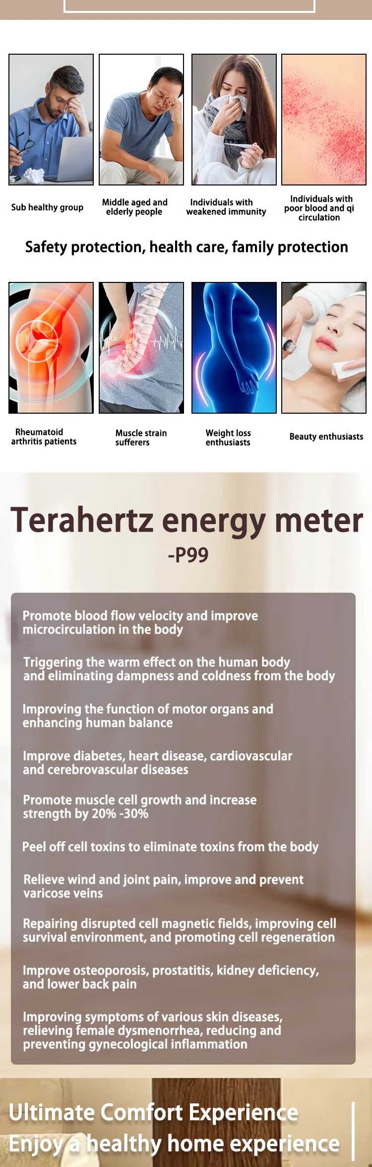 Revolutionary P99 Terahertz Scanner Device for Foot Massage Dampness ...