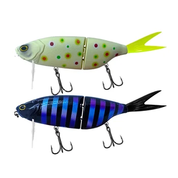 Fishing Tackle Multi-segment Swimbait Floating 200mm 88g Pufferfish Detachable Soft Tail Tongue Plate Stainless Steel – Soft Lure – view 4