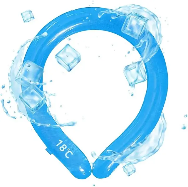 Custom Ice Sports Wearable Wrap Ring Cooler Reusable Gel Pcm Neck Cooling Tube for Summer