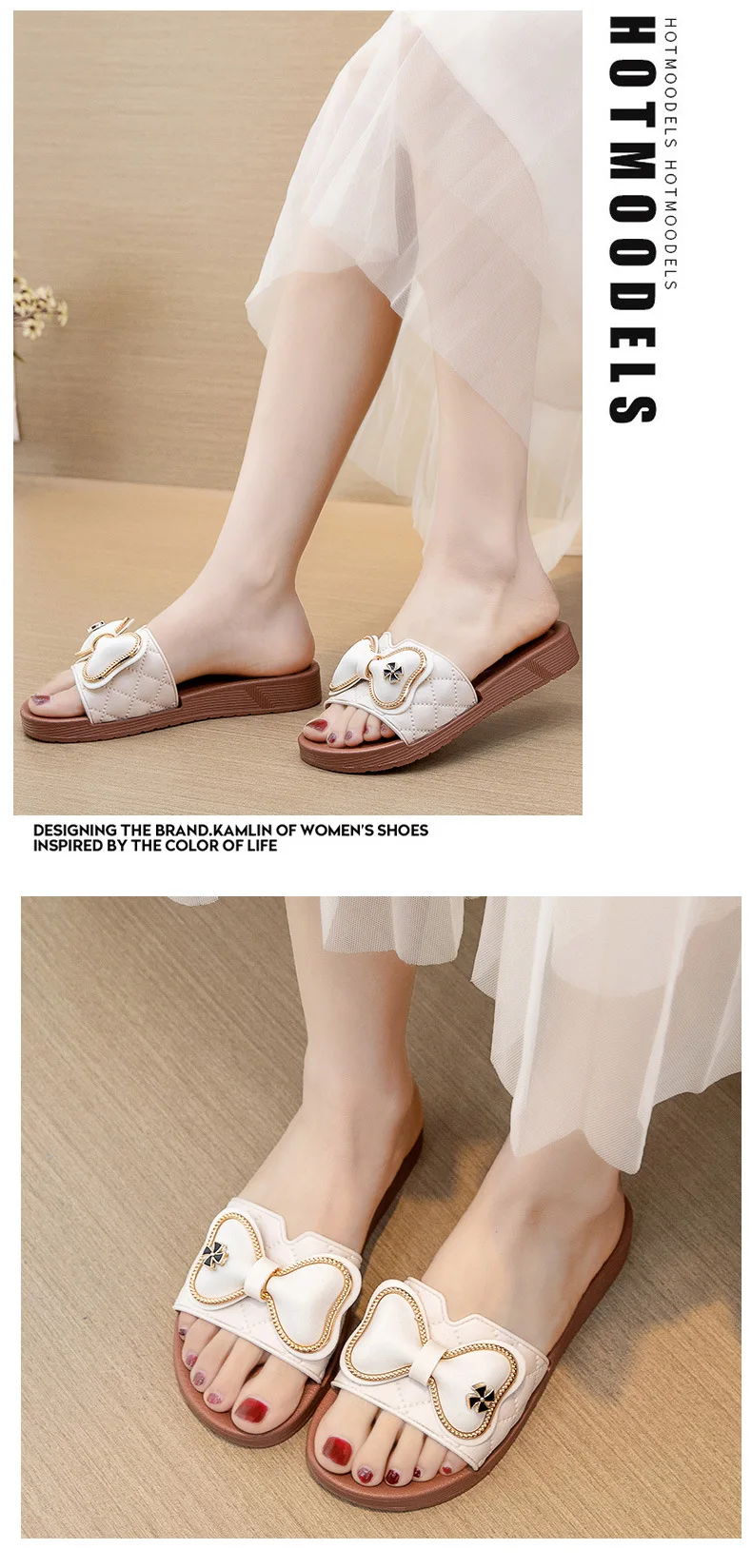New Fashion Ladies Summer Slippers Non Slip Casual Outwear Beach Shoes